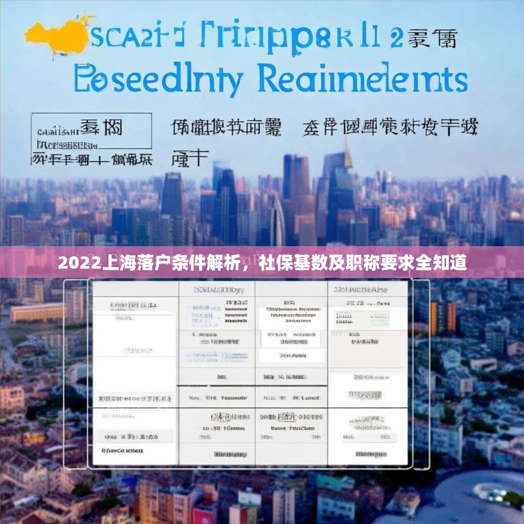 2022上海落户条件解析,社保基数及职称要求全知道