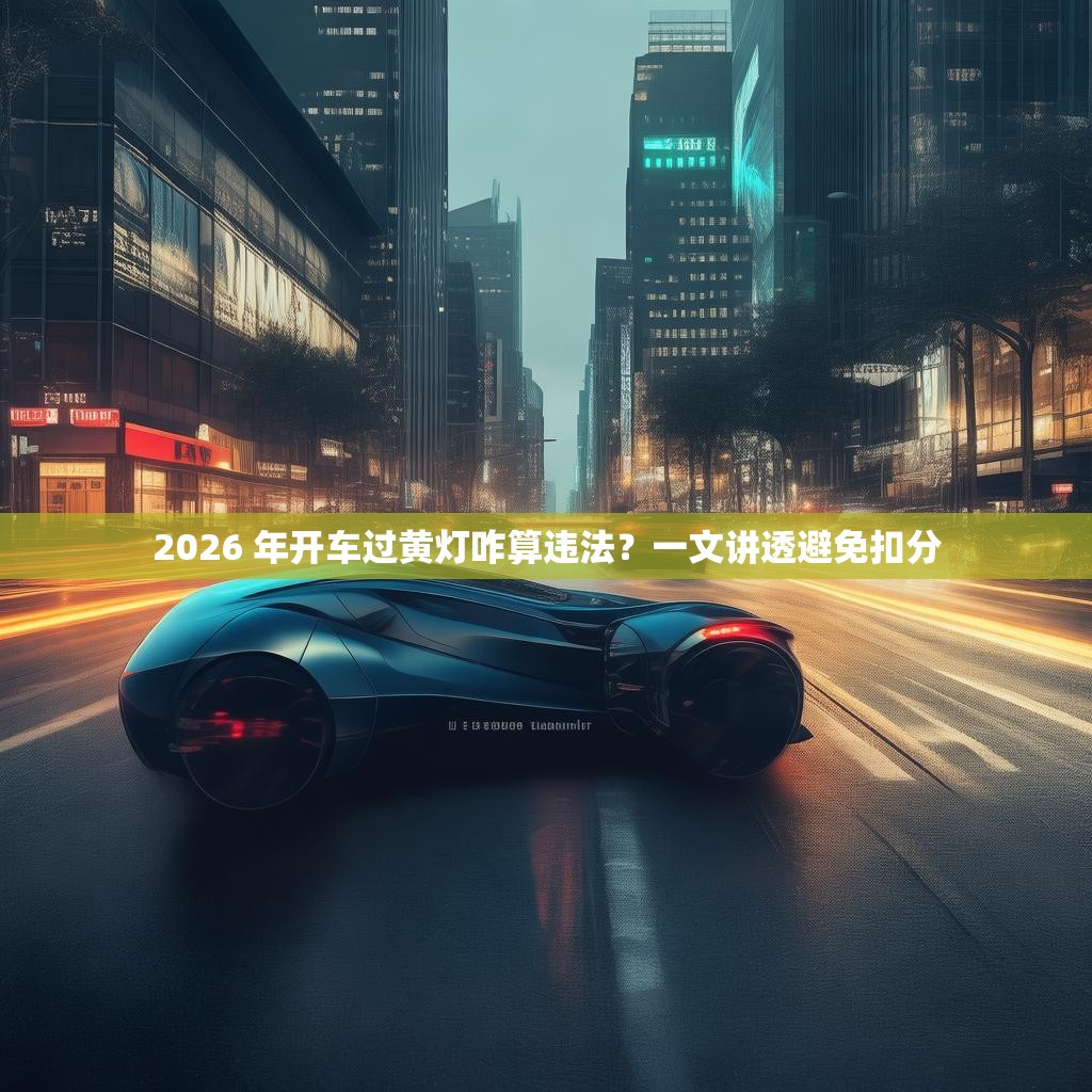 2026 年开车过黄灯咋算违法？一文讲透避免扣分