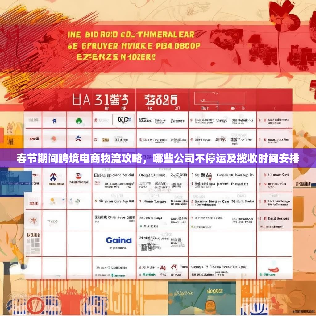 春节期间跨境电商物流攻略，哪些公司不停运及揽收时间安排