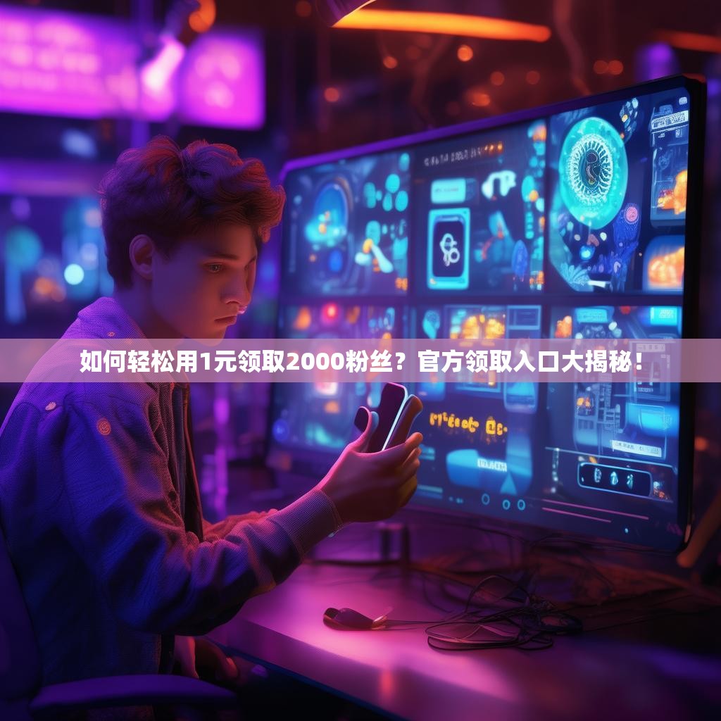 如何轻松用1元领取2000粉丝?官方领取入口大揭秘!