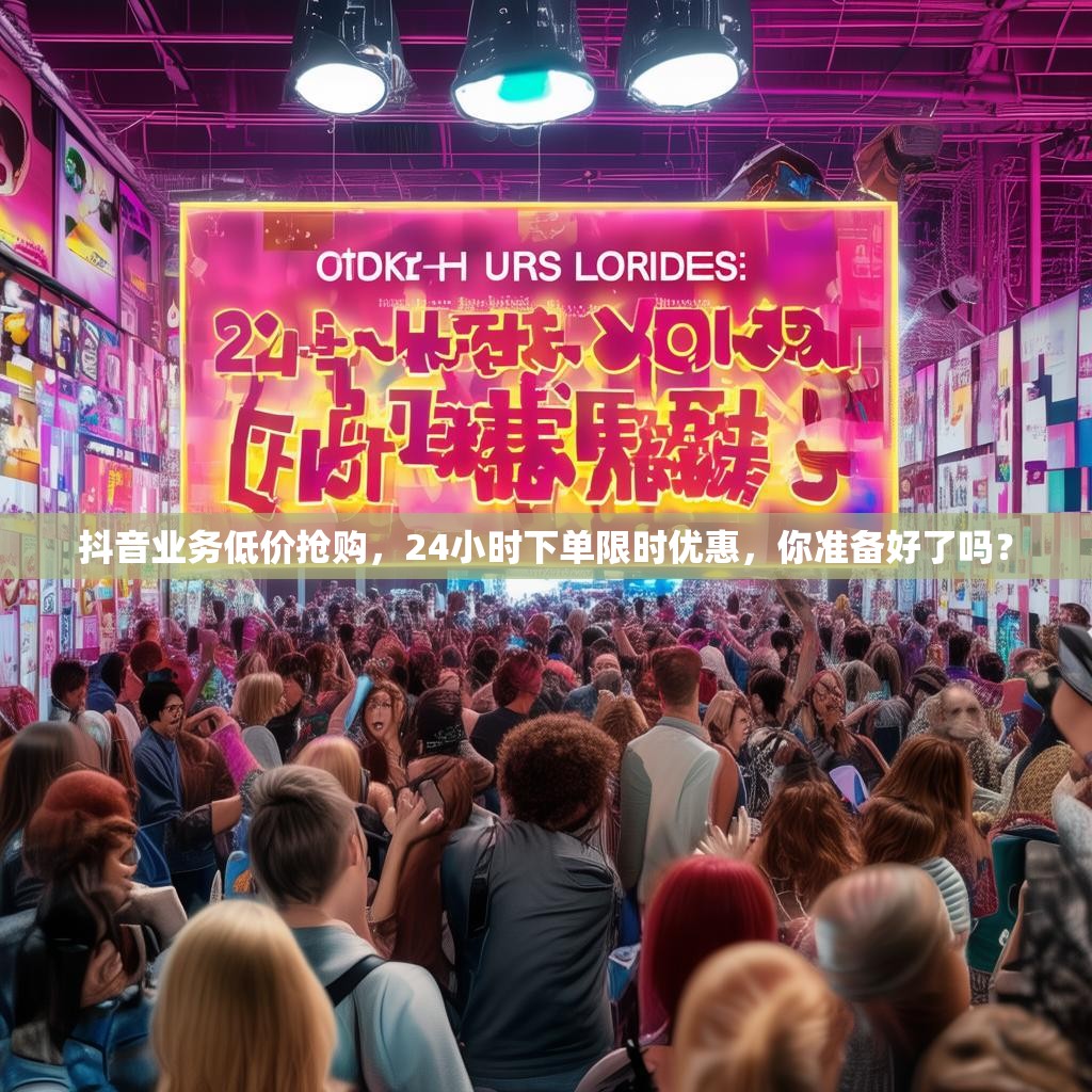 抖音业务低价抢购，24小时下单限时优惠，你准备好了吗？
