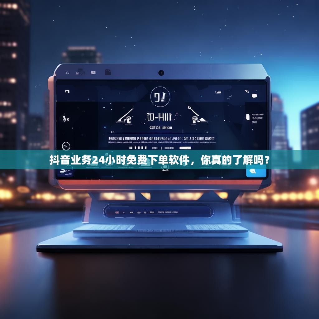 抖音业务24小时免费下单软件,你真的了解吗?