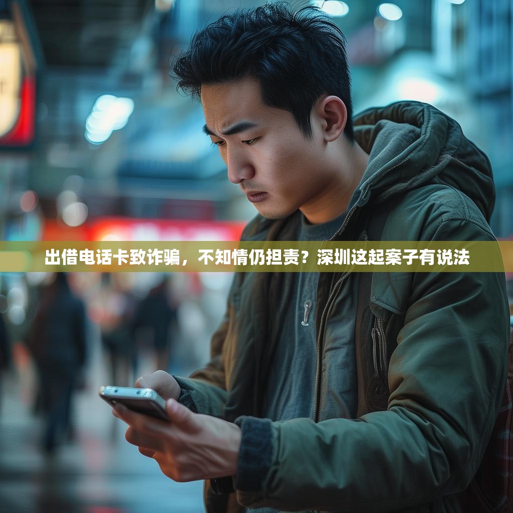出借电话卡致诈骗，不知情仍担责？深圳这起案子有说法
