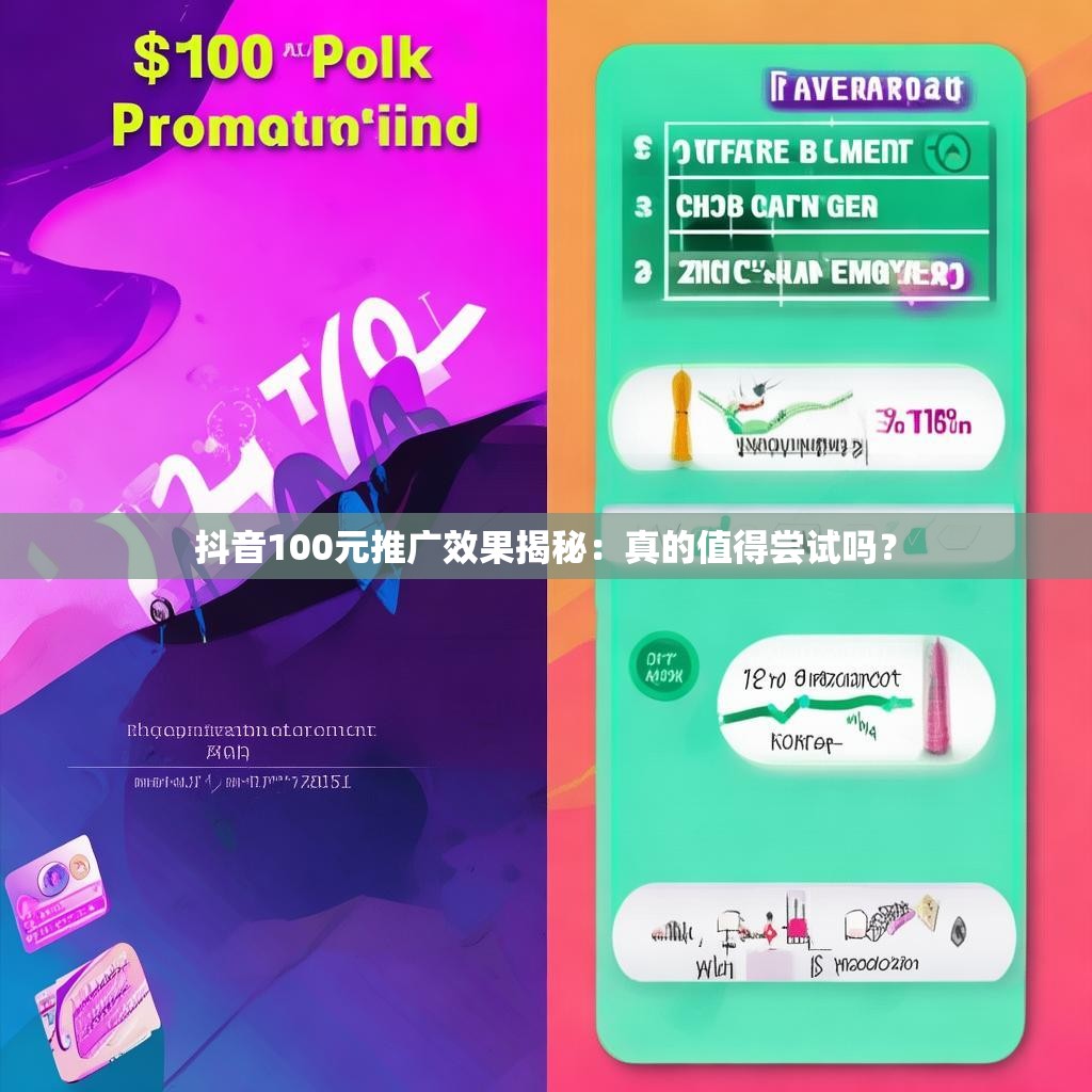 抖音100元推广效果揭秘：真的值得尝试吗？