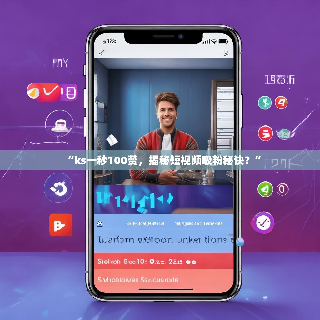 “ks一秒100赞，揭秘短视频吸粉秘诀？”