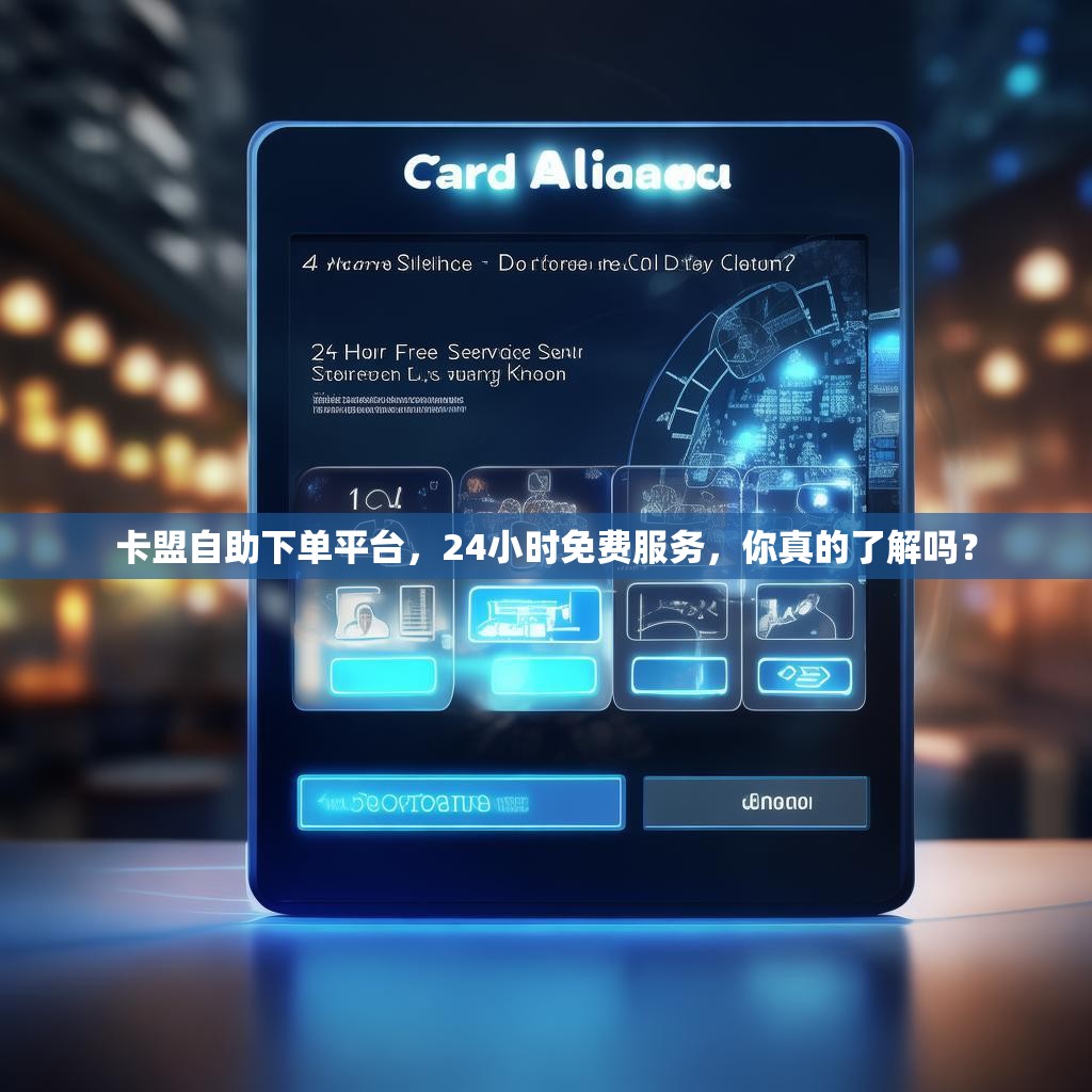 卡盟自助下单平台，24小时免费服务，你真的了解吗？