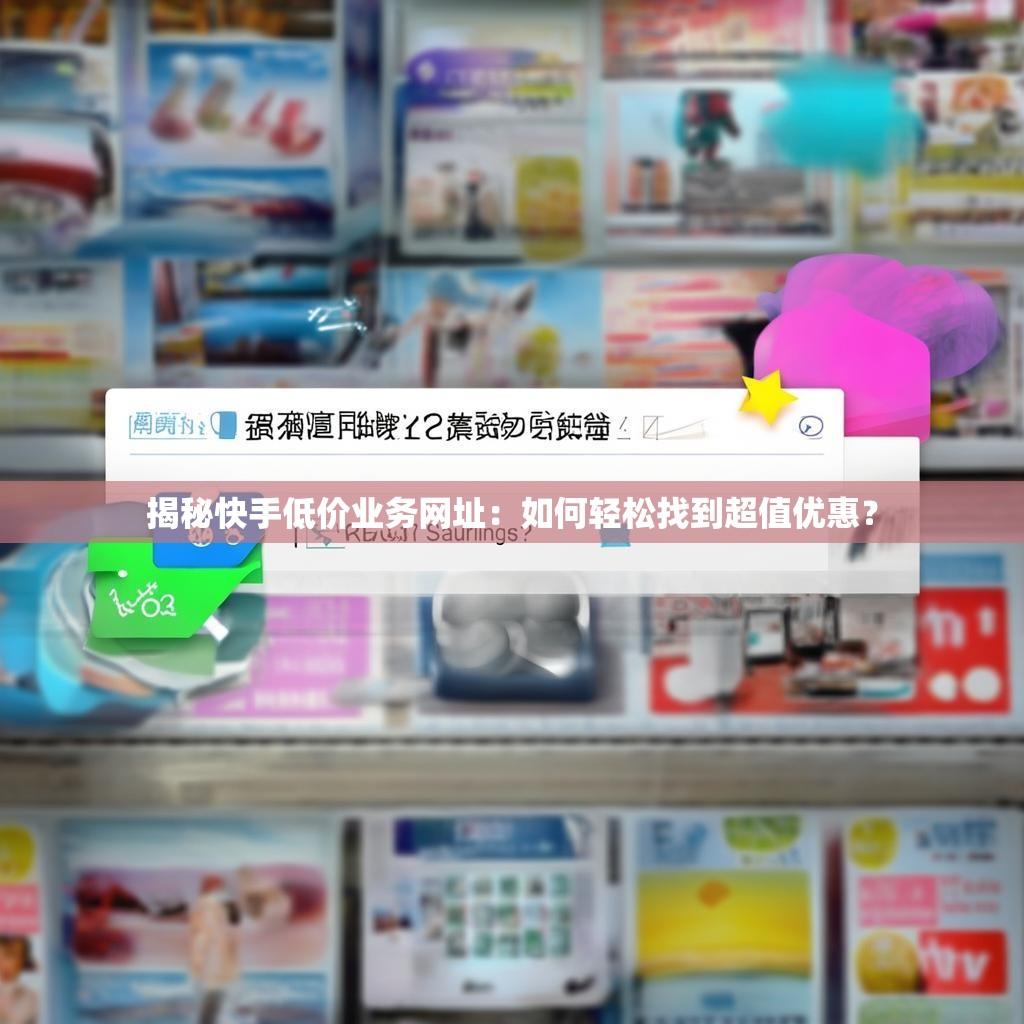 揭秘快手低价业务网址：如何轻松找到超值优惠？