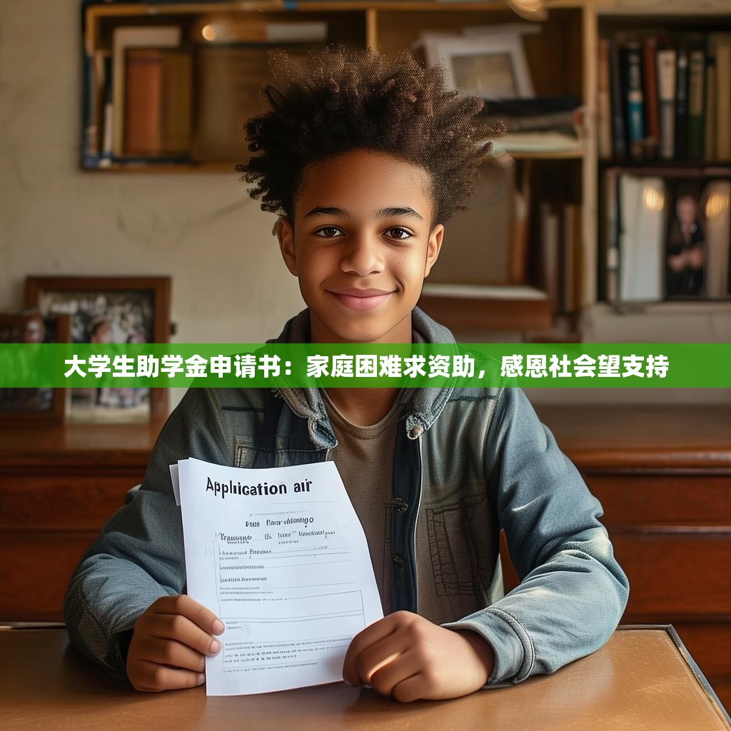 大学生助学金申请书：家庭困难求资助，感恩社会望支持