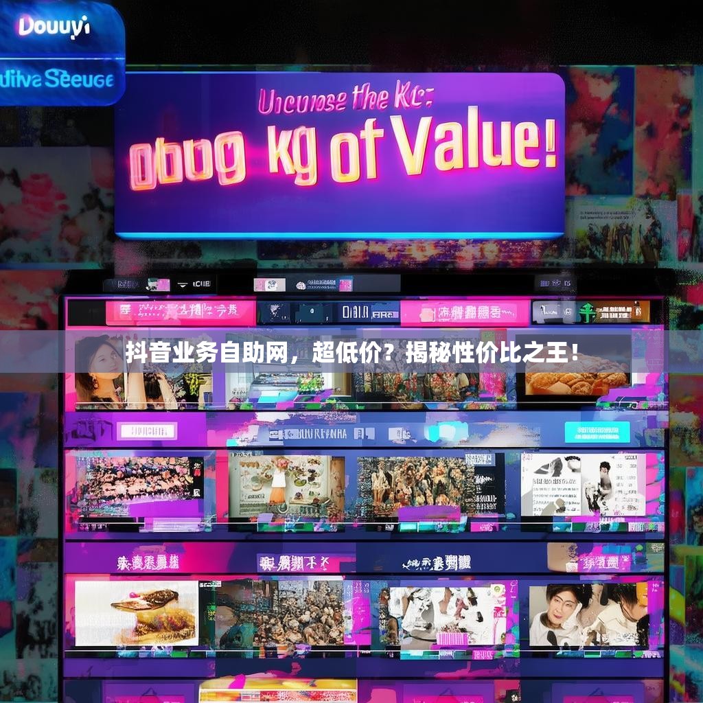 抖音业务自助网，超低价？揭秘性价比之王！