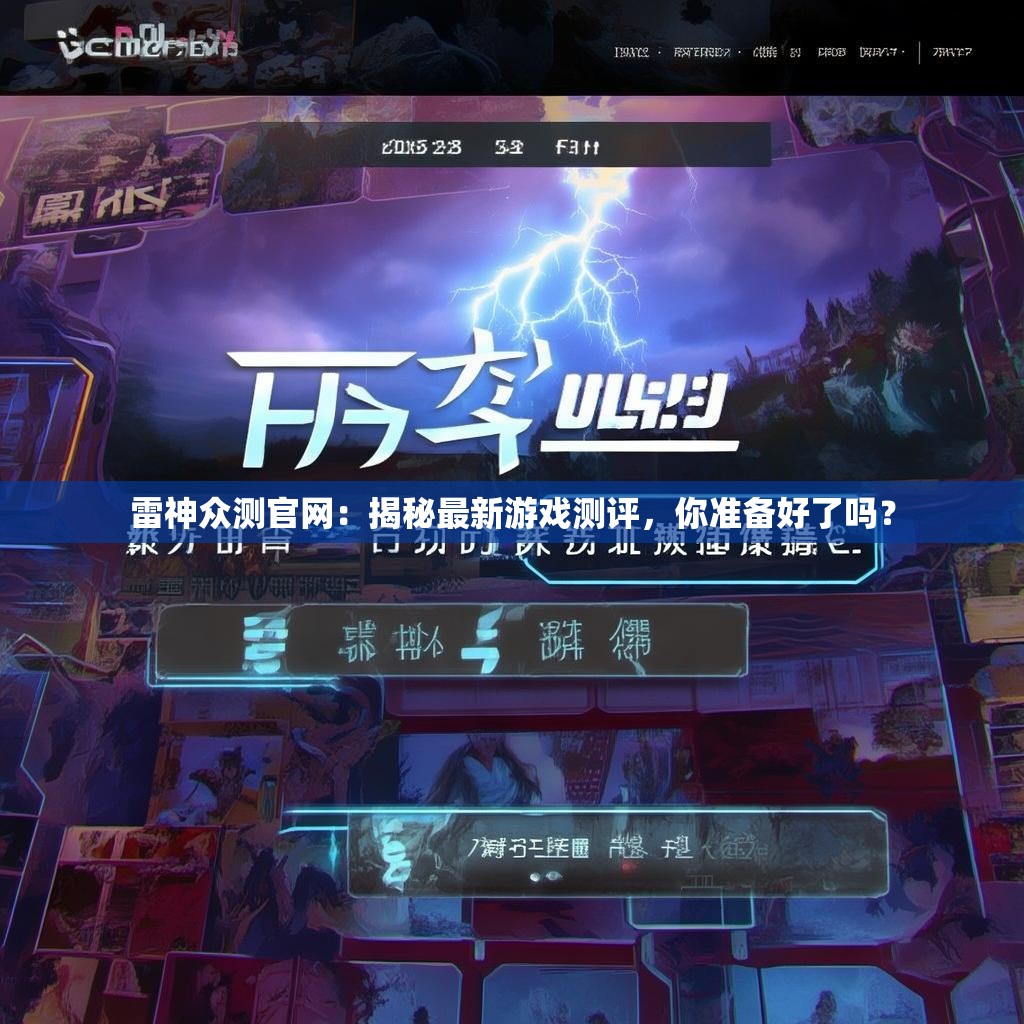 雷神众测官网：揭秘最新游戏测评，你准备好了吗？