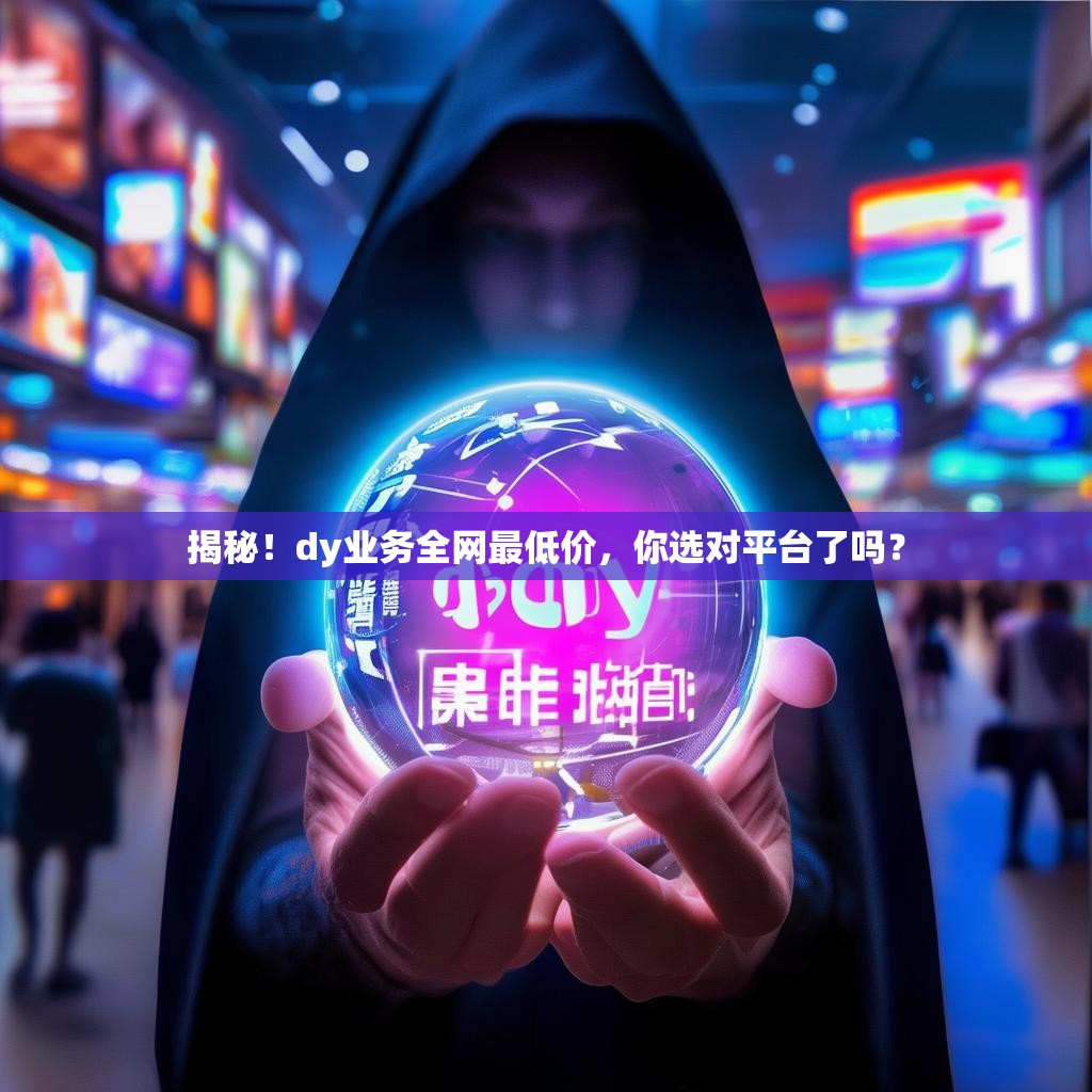 揭秘！dy业务全网最低价，你选对平台了吗？