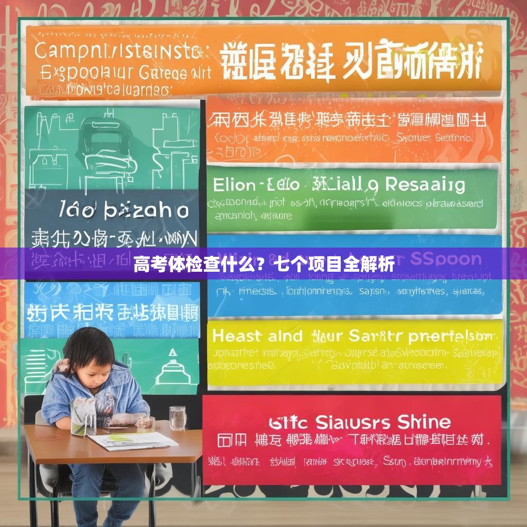 高考体检查什么？七个项目全解析