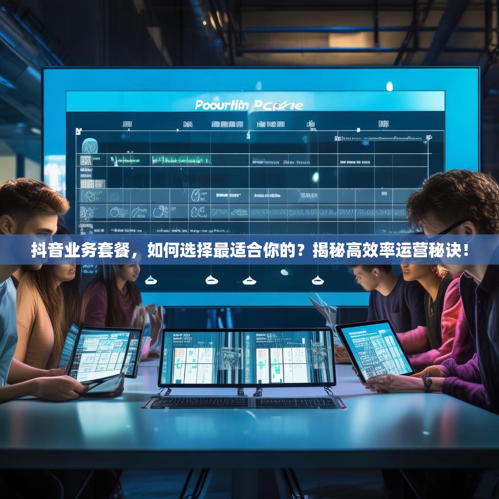 详细阅读:抖音业务套餐,如何选择最适合你的?揭秘高效率运营秘诀! 抖音业务套餐,如何选择最适合你的?揭秘高效率运营秘诀!