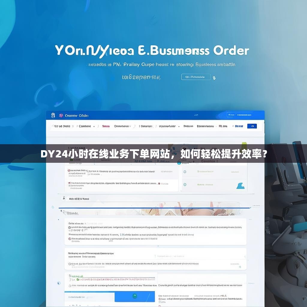 DY24小时在线业务下单网站，如何轻松提升效率？
