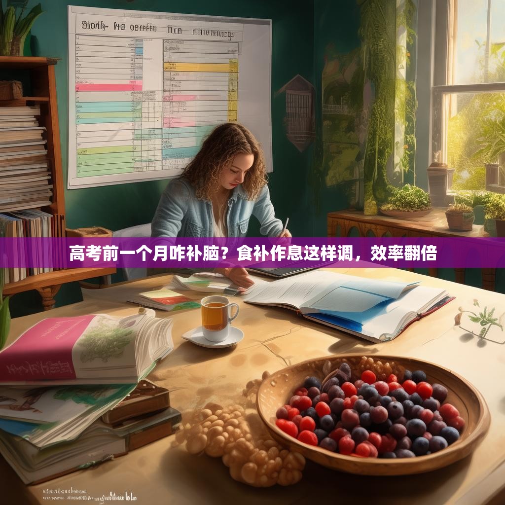 高考前一个月咋补脑？食补作息这样调，效率翻倍