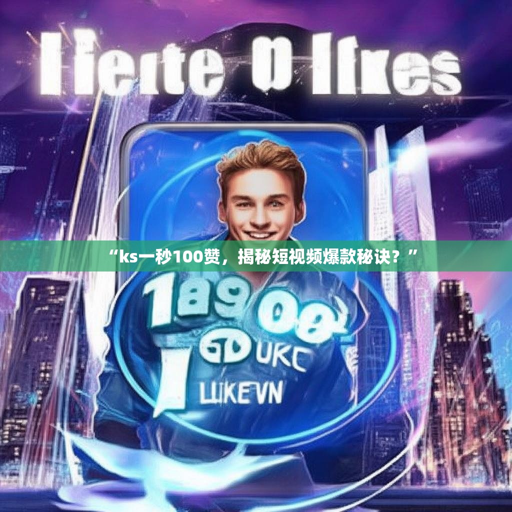 “ks一秒100赞,揭秘短视频爆款秘诀?”