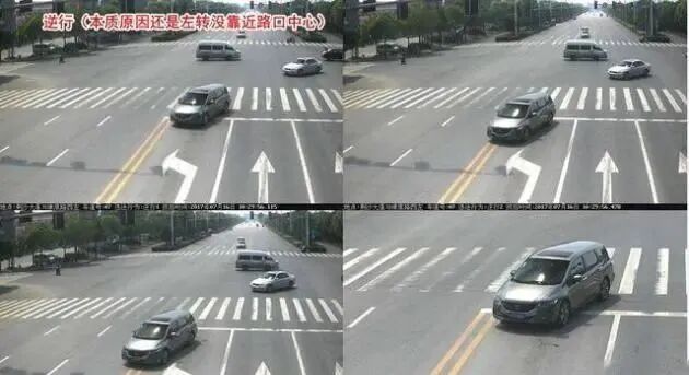 城区开车注意3种违章行为:右转弯压线、实线变道、不按导向行驶