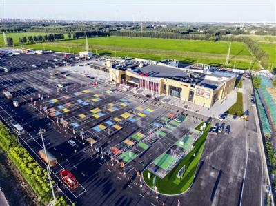 天津高速服务区大升级，王庆坨服务区成景点，餐饮体验超棒